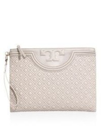 Tory Burch Fleming Large Leather Zip Pouch