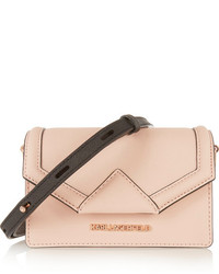 Karl Lagerfeld Klassik Mini Textured Leather Shoulder Bag