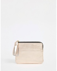 ASOS DESIGN Leather Coin Purse With Tassel