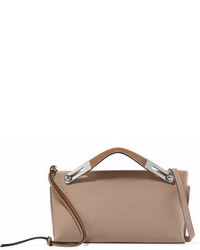 Loewe Missy Small Textured Leather Shoulder Bag Beige