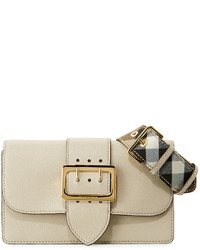 Burberry Buckle Small Leather Shoulder Bag Limestone