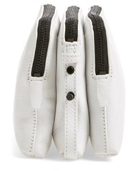 Loeffler Randall Double Zip Leather Crossbody Bag