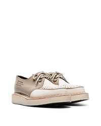 Midnight Studios X George Cox Beige Lace Up Creeper Shoes