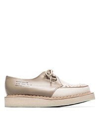 Midnight Studios X George Cox Beige Lace Up Creeper Shoes