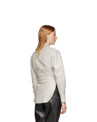 Isabel Marant Off White Leather Xiao Shirt