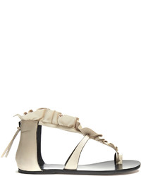 Isabel Marant Audry Ruffle Trimmed Flat Leather Sandals