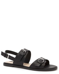 Forever 21 Buckled Faux Leather Sandals