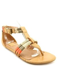 Ella Moss Kiley Tan Leather Gladiator Sandals Shoes