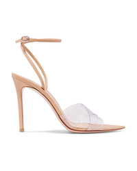 Gianvito Rossi 105 Leather And Pvc Sandals
