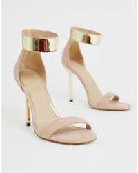 ASOS DESIGN Hydroid Barely There Heeled Sandals