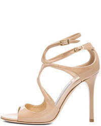 Jimmy Choo Lang Leather Heeled Sandals