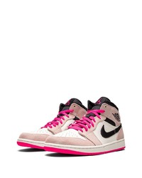 Jordan Air 1 Mid Se Crimson Tinthyper Pink Sneakers