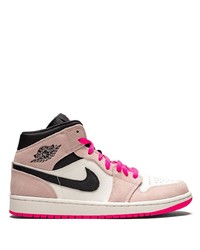 Jordan Air 1 Mid Se Crimson Tinthyper Pink Sneakers