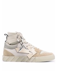 Off-White High Top Vulcanized Sneakers