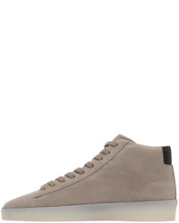 Essentials Taupe Tennis Mid Sneakers