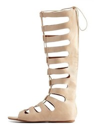 Charlotte Russe Lace Up Tall Gladiator Sandals