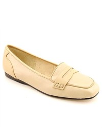 Enzo Angiolini Lento Beige Moc Leather Loafers Shoes Newdisplay