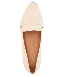 Charlotte Russe Snakeskin Textured Pointed Toe Loafers