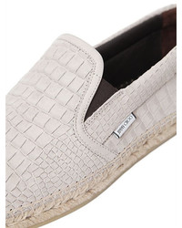 Jimmy Choo Vlad Croc Embossed Leather Loafers