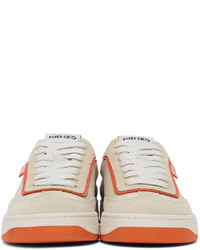 Kenzo Beige Orange Kourt 80 Sneakers