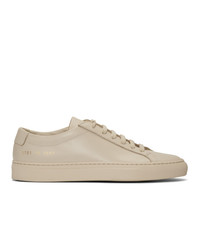Woman by Common Projects Beige Original Achilles Low Sneakers