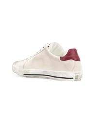 Ermanno Scervino Distressed Low Top Sneakers