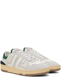 Lanvin Gray Green Clay Sneakers