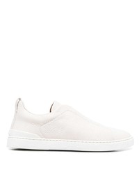 Zegna Leather Low Top Sneakers