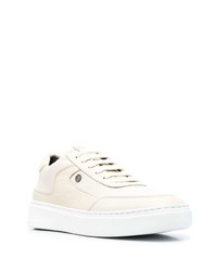 Canali Logo Plaque Low Top Sneakers