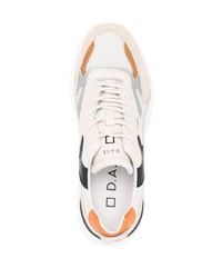 D.A.T.E Low Top Panelled Sneakers
