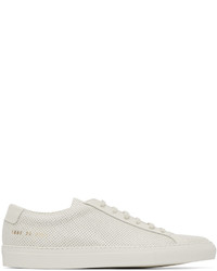 Common Projects Off White Perforated Original Achilles Sneakers