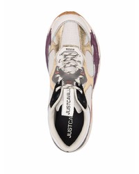 Just Cavalli Panelled Lace Up Sneakers