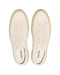 Tom Ford Round Toe Lace Up Sneakers