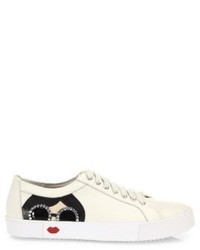 Alice + Olivia Stace Taylor Leather Sneakers