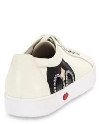 Alice + Olivia Stace Taylor Leather Sneakers
