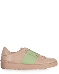 Valentino Two Tone Low Top Leather Trainers