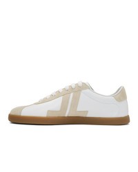 Lanvin White And Beige Jl Sneakers