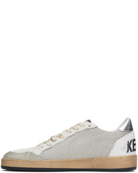 Golden Goose White Gray B Sneakers