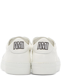 AMI Alexandre Mattiussi White Low Top Sneakers