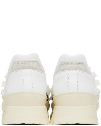 424 White Paneled Sneakers