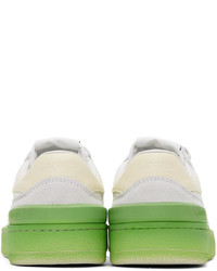 Lanvin White Yellow Clay Sneakers