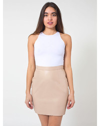 American Apparel The Leather Mini Skirt