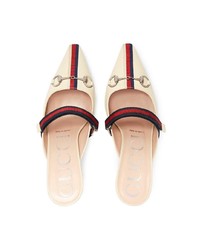 Gucci Mid Heel Slide With Web