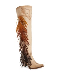 Lane Boots Fringe Over The Knee Western Boot