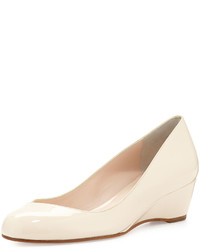 Delman Doll Patent Leather Wedge Nude