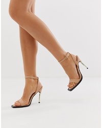 ASOS DESIGN Harris Barely There Heeled Sandals