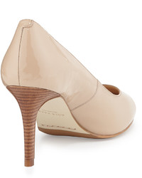 Cole Haan Lena Patent Pointed Toe Pump Maple Sugar