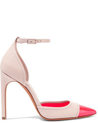 Givenchy Matte And Patent Leather Pumps Beige