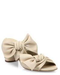 Casadei Bow Leather Sandals