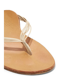 The Row Casablanca Leather Sandals Neutral